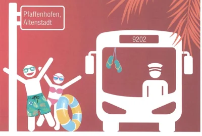 Ab zum Ilmbad mit der Linie 9202