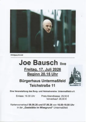Autorenlesung mit Joe Bausch am 17.07.26