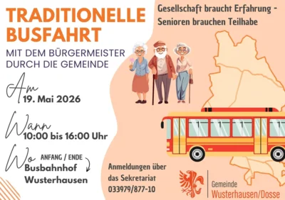 Vorschaubild zur Meldung: Busfahrt durch die Gemeinde
