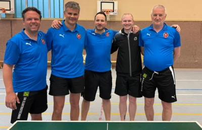 Aufsteiger von links:  Christoph Frandrup, Carsten Diekmann, Fabian Richard, Lars Vienenkötter und Peter Schreiner (Bild vergr&ouml;&szlig;ern)