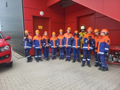 Jugendfeuerwehr Ausleben beim Ausbildungstag des Feuerwehrverbandes Börde