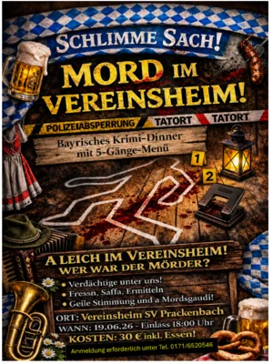 Krimidinner! Bayerisches Krimi-Dinner mit 5-Gänge-Menü