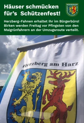 Häuser schmücken für’s Schützenfest! (Bild vergr&ouml;&szlig;ern)