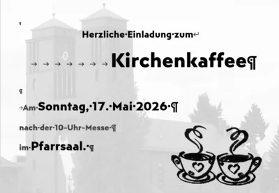 Kirchencafé im Pfarrsaal (Bild vergr&ouml;&szlig;ern)