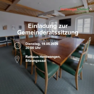 !! Achtung !! Gemeinderatssitzung 19.05.2026 um 20:00 !! Tagesordnungspunkt Nr. 6 wurde abgesetzt !! (Bild vergr&ouml;&szlig;ern)