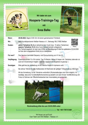 Hoopers-Trainings-Tag mit Svea Balke am 28.06.2026 (Bild vergr&ouml;&szlig;ern)