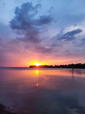 Sonnenuntergang am Bodensee - ein Sinnbild der Fischerei?