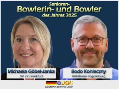 Meldung: Michaela Göbel-Janka und Bodo Konieczny zu „Bowlerin/Bowler des Jahres 2025“ im Seniorenbereich gewählt