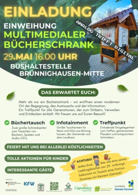 Meldung: EINWEIHUNG MULTMEDIALER BÜCHERSCHRANK BRÜNNIGHAUSEN