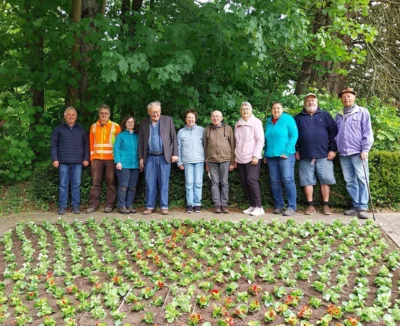 Unser Blumenwappen blüht wieder (Bild vergr&ouml;&szlig;ern)
