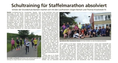 Schultraining für Staffelmarathon