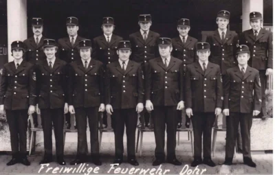 Die Gründungsväter der Freiwilligen Feuerwehr Dohr im Jahr 1966