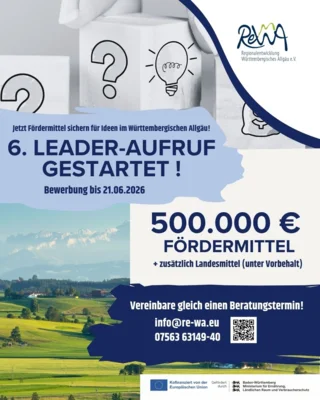 LEADER-Förderprogramm startet in die sechste Runde. Jetzt um Fördermittel bewerben - Projektaufruf läuft bis 21. Juni 2026