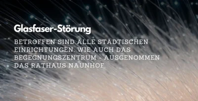 Glasfaser-Störung - behoben
