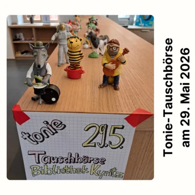 Tonie-Tauschbörse am 29. Mai in der Bibliothek (Bild vergr&ouml;&szlig;ern)