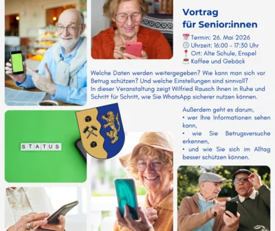 Meldung: Senor:innen-Vortrag Whats-App am 26.Mai