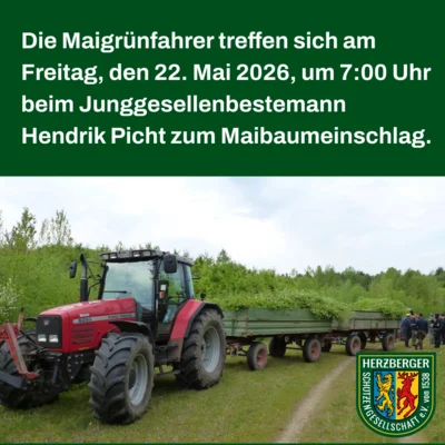 Maigrün für den Herzberger Festumzug (Bild vergr&ouml;&szlig;ern)