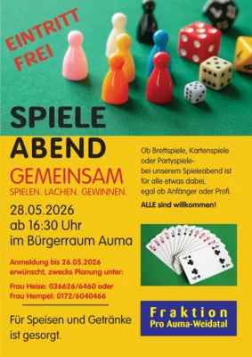 Spieleabend am 28.05.2026