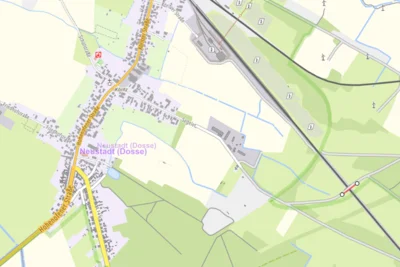 Übersicht der Straße in Neustadt (Dosse) (Bild vergr&ouml;&szlig;ern)
