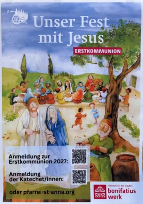 Meldung: Anmeldung zur Erstkommunion 2027