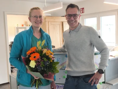 Frau Dr. Lauer mit Stadtbürgermeister Volker Bernd