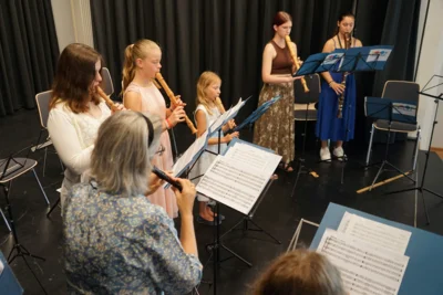 Blockflötenensemble unter der Leitung von Tanja Cronauer