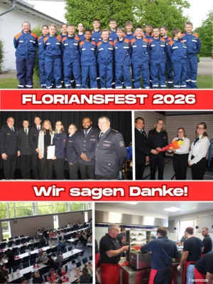 Floriansfest 2026 der Feuerwehr Ellenberg: Erfolgreiches Festwochenende mit historischem Höhepunkt (Bild vergr&ouml;&szlig;ern)
