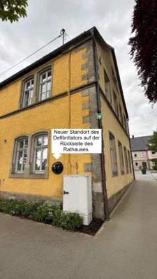Meldung: Neuer Standort des öffentlichen Defibrillators (AED)