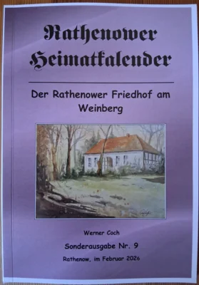 Heimatkalender "Der Rathenower Friedhof am Weinberg" jetzt bei uns erhältlich