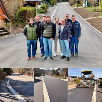 Fotos der fertiggestellten Kanalbauarbeiten