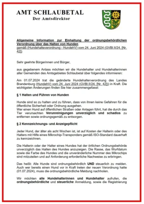 Ordnungsbehördliche Verordnung (Bild vergr&ouml;&szlig;ern)