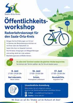 Aufruf Beteiligung Workshops Radverkehrskonzept