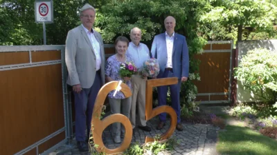 Herzlichen Glückwunsch zur Eisernen Hochzeit