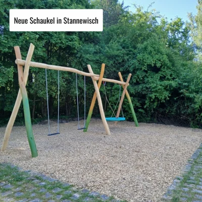 Neue Schaukel in Stannewisch (Bild vergr&ouml;&szlig;ern)