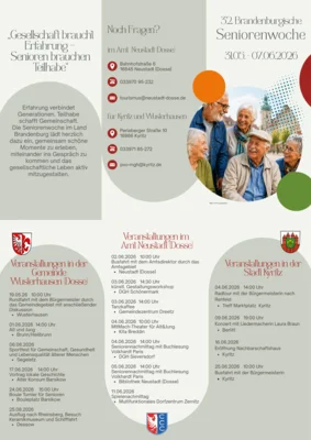 32. Brandenburgische Seniorenwoche 31.05.26 - 07.06.26
