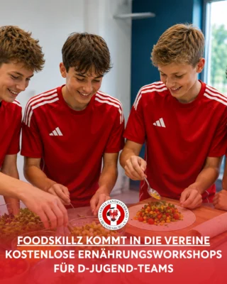 FOODSKiLLZ: Kostenlose Ernährungsberatung für junge Fußballerinnen und Fußballer