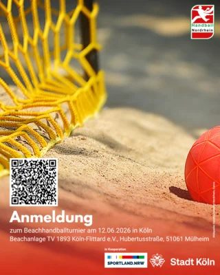 Beachhandball trifft Nachhaltigkeit: HNR richtet B-Jugendturnier in Köln aus (Bild vergr&ouml;&szlig;ern)