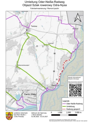 Umleitung Oder-Neiße-Radweg 2026