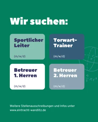Eintracht Wandlitz sucht Unterstützung für den Herrenbereich!