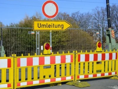 Nöttinger Straße in Geisenfeld Richtung Norden gesperrt