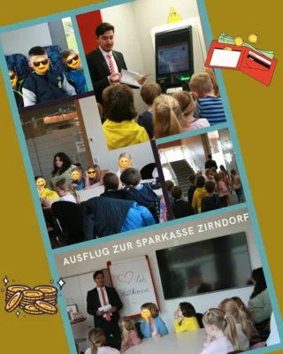 Wo das Geld wohnt: VS-Kids aus Lind besuchen die Sparkasse (Bild vergr&ouml;&szlig;ern)