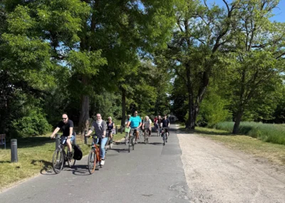 Foto: Auf der Bergstraße © G. Wagner Foto zur Meldung: Radtour nach Pramsdorf und Groß Machnow