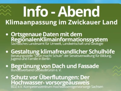 Meldung: LEADER-Region lädt ein: Klimaanpassung im Zwickauer Land