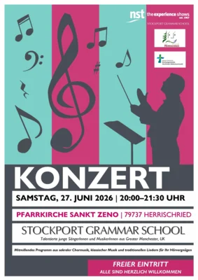 Konzert der Stockport Grammar School aus Greater Manchester UK - Talentierte junge SängerInnen und MusikerInnen aus Greater Manchester, UK