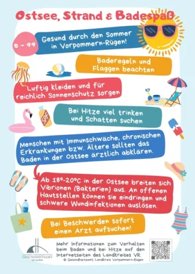 „Ostsee, Strand und Badespaß“ − Gesundheitsamt klärt auf zu Risiken im Sommer (Bild vergr&ouml;&szlig;ern)