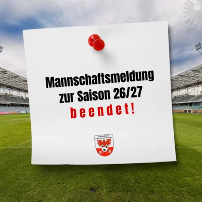 Mannschaftsmeldung für die Saison 2026/27 beendet (Bild vergr&ouml;&szlig;ern)