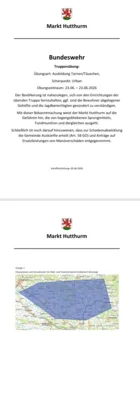 Manövermeldung (Bild vergr&ouml;&szlig;ern)