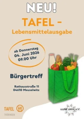 Tafel startet wieder mit wöchentlicher Lebensmittelausgabe