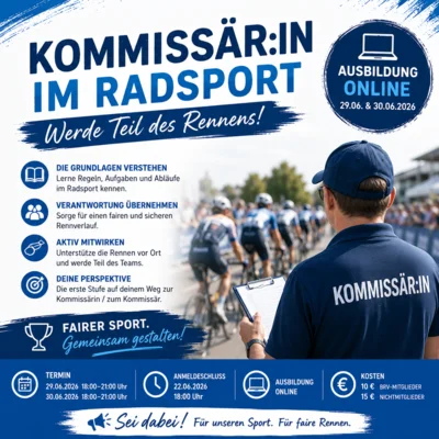 Ausbildung zur Kommissärin / zum Kommissär Straße/MTB (online) (Bild vergrößern)