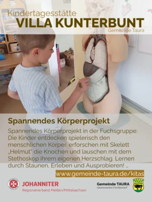 Spannendes Körperprojekt in der „Villa Kunterbunt“ (Bild vergr&ouml;&szlig;ern)